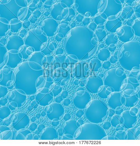seamless pattern of the bubbles. foam of soap bubbles.