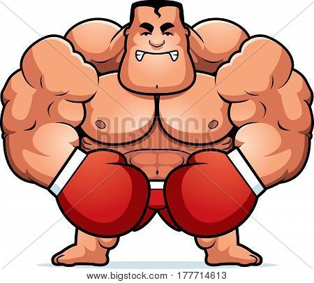 Cartoon Boxer Angry