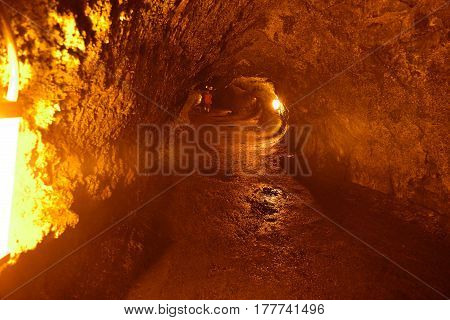 Thurston Lava Tube In Hawaii Volcano National Park, Big Island