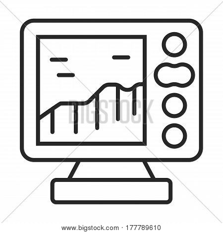 Fishing Sonar Vector Icon