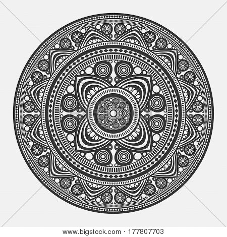 Mandala Background. Vintage Decorative Elements. Template For Design