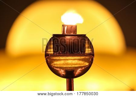 Closeup Candle To Pay Respect To Lord Buddha On Makabucha Day