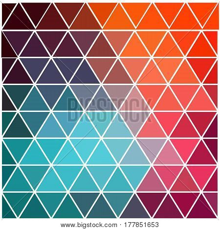 Abstract Colorful Geometric Triangle Polygonal Background, Template. - Stock Vector