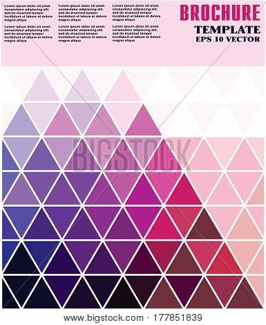 Abstract Colorful Geometric Triangle Polygonal Background, Template. - Stock Vector