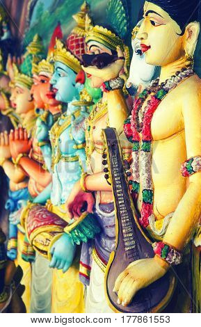 KUALA LUMPUR, JANUARY 10, 2017 - Sri Mahamariamman Indian Temple in Kuala Lumpur, Malaysia, Asia
