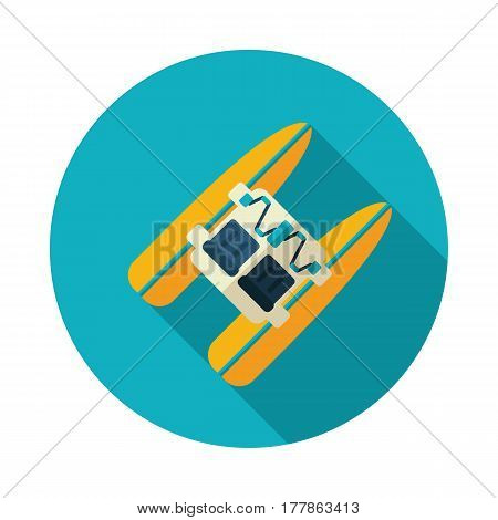Pedalo boat beach vector icon. Beach. Summer. Summertime. Holiday. Vacation eps 10