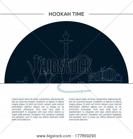 Template For Hookah Cafe, Bar, Restaurant.