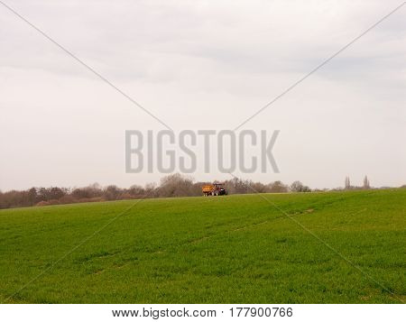 A lovely field in Aresford with a tractor.