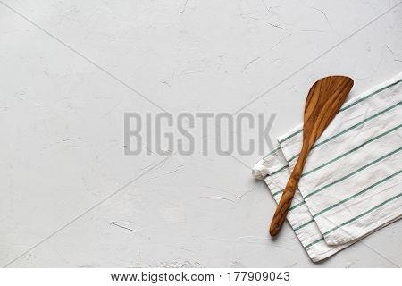 Table Minimal Setting Spatula Napkin Top View