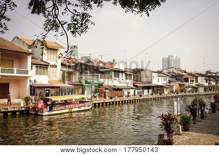 Street In Malacca (melaka), Malaysia