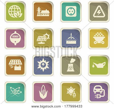 Bio Fuel Industry Icons Set