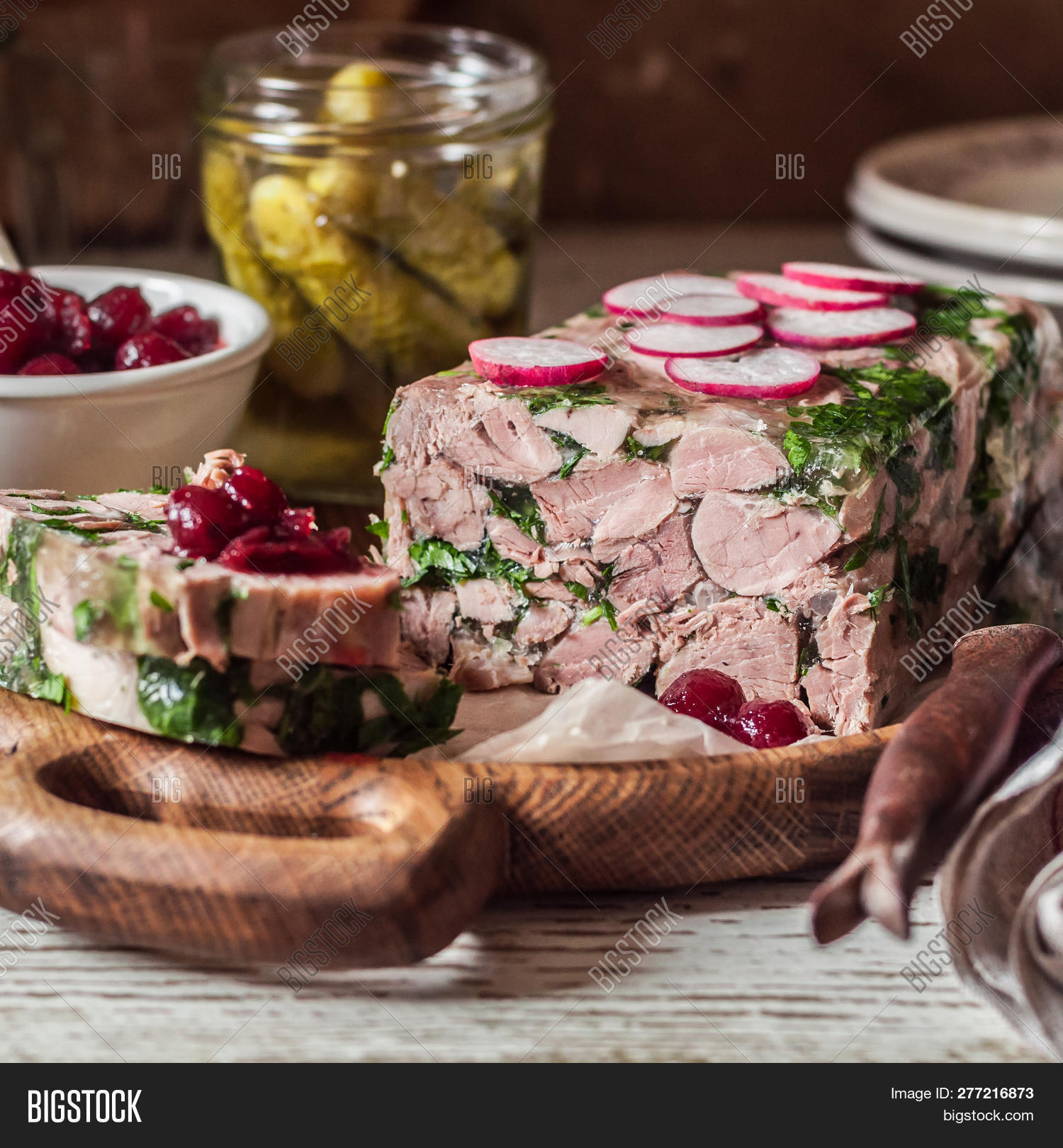 Sliced Ham Hock Jelly Image & Photo (Free Trial) Bigstock