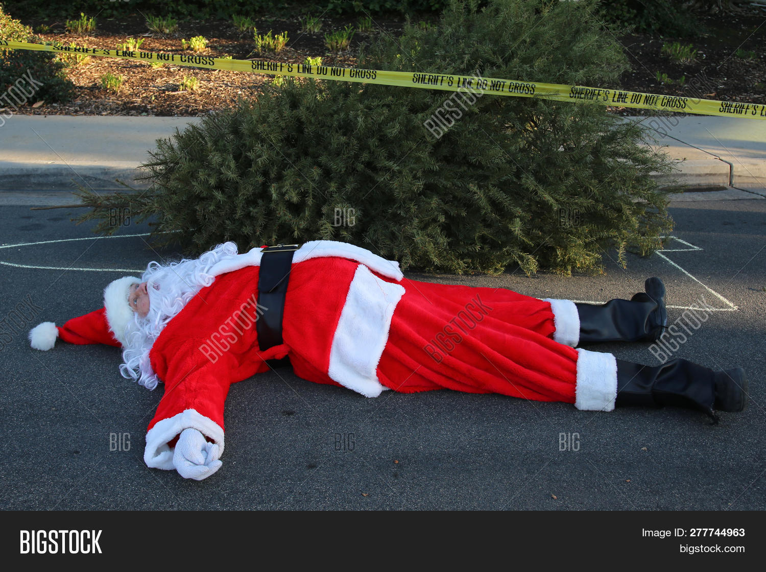 Crime Scene. Santa Image & Photo (Free Trial) Bigstock