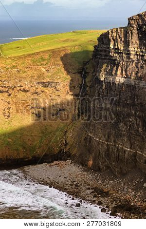 Rocks And Beach At Cliffs Of Moher