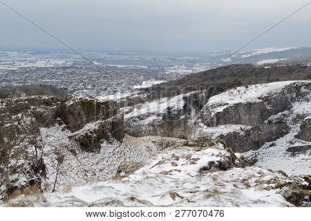 Cheddar Gorge In The Snow