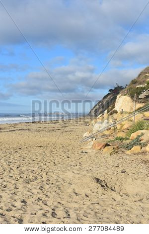 Pretty Beach On The Coast Of California