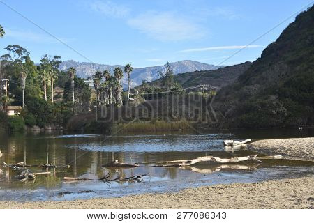 Beautiful Landscape With The Rocky Mountains In The Background