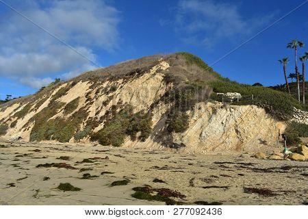 Pretty Coast Of California With A Large Sand Dune