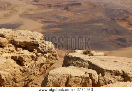 Çöl Creater Makhtesh Ramon İsrail