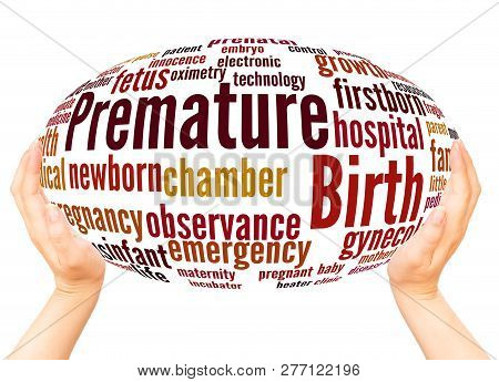Premature Birth Word Cloud Hand Sphere Concept