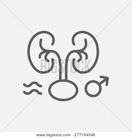 Andrology Icon Line Symbol. Isolated  Illustration Of Andrology Icon Sign Concept For Your Web Site 
