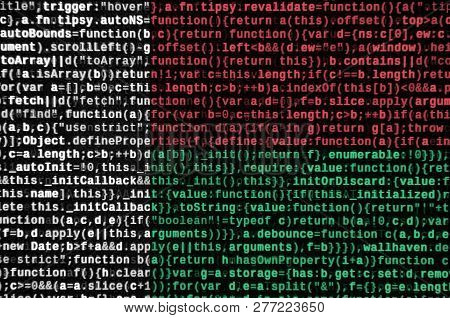 Madagascar Flag  Is Depicted On The Screen With The Program Code. The Concept Of Modern Technology A