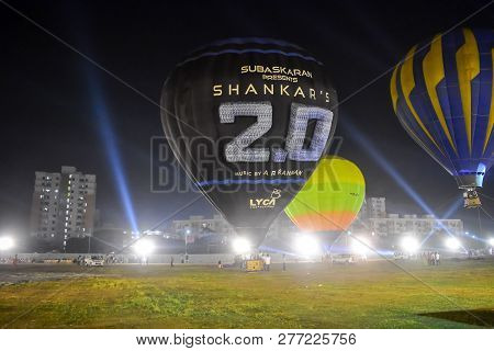 Chennai, Tamilnadu - India, January 6, 2019 : 2.0 Hot Air Ballon