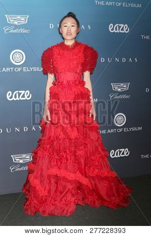 LOS ANGELES - JAN 5:  Jaime Xie at the Art of Elysium 12th Annual HEAVEN Celebration at a Private Location on January 5, 2019 in Los Angeles, CA