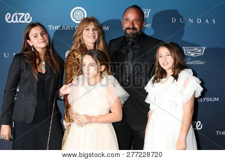LOS ANGELES - JAN 5:  Michael Muller, family at the Art of Elysium 12th Annual HEAVEN Celebration at a Private Location on January 5, 2019 in Los Angeles, CA