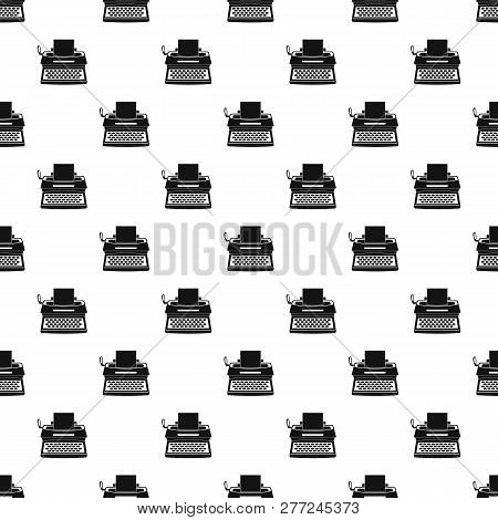 Typewriter Pattern Seamless Vector Repeat Geometric For Any Web Design