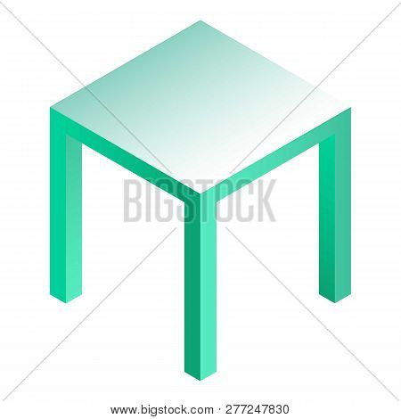 Stool Icon. Isometric Of Stool Vector Icon For Web Design Isolated On White Background