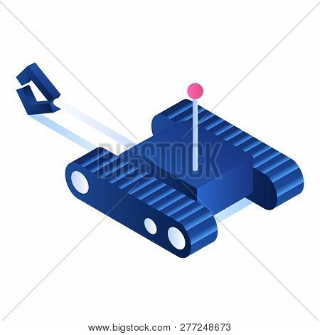 Toy Rc Excavator Icon. Isometric Of Toy Rc Excavator Vector Icon For Web Design Isolated On White Ba