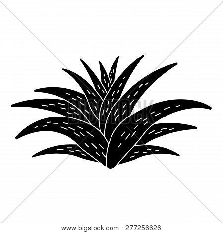 Aloe Plant Icon. Simple Illustration Of Aloe Plant Vector Icon For Web Design Isolated On White Back