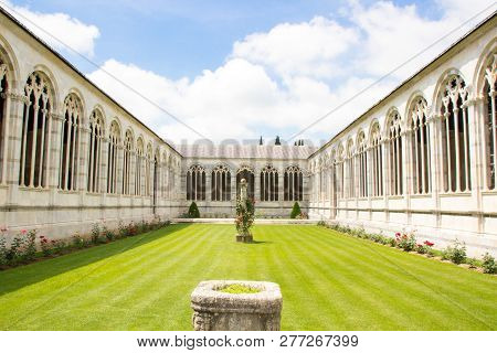 Pisa, Italy - May 24, 2018:  Campo Santo (camposanto Monumentale) Or Camposanto Vecchio - Monumental
