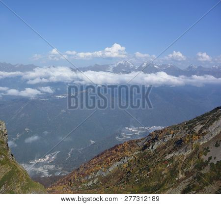 View Of The Ridge Psekhako, Sochi, Russia