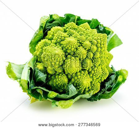 Romanesco Broccoli Vegetable Represents A Natural Fractal Pattern And Is Rich In Vitimans.