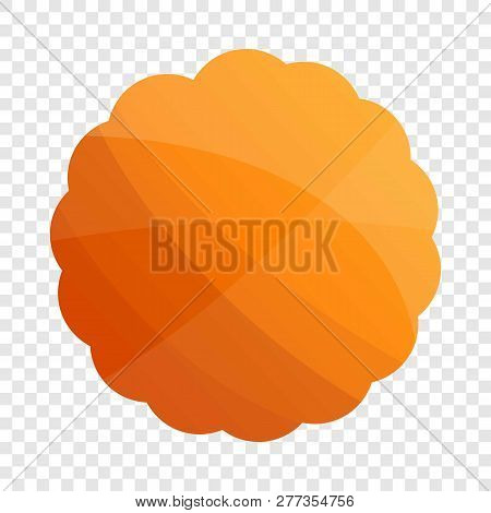 Round Cookies Icon. Cartoon Of Round Cookies Icon For Web Design