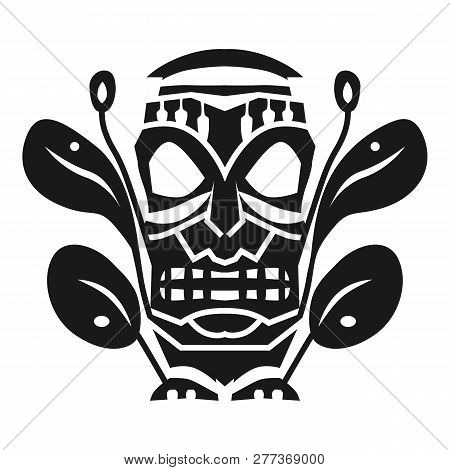 Tribal Aztec Mask Idol Icon. Simple Illustration Of Tribal Aztec Mask Idol Icon For Web Design Isola