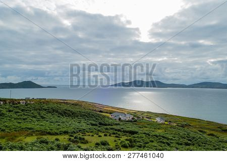 Lodges On Landscape Atlantic Coast Ireland Europe