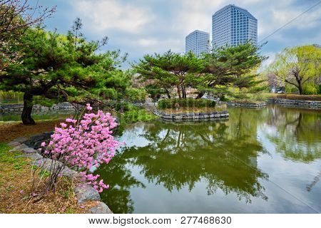Yeouido Park public park in Seoul, Korea