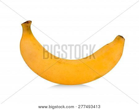 Cavendish Bananas Isolated On White Background. (this Has Clipping Path)