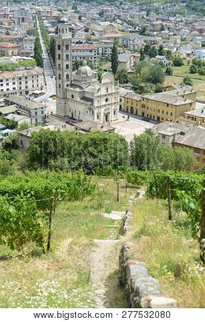Sanctuary of the Madonna of Tirano, in Tirano, Italy 
