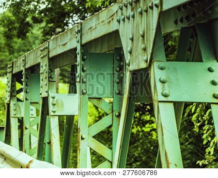 This Worn Fence Protects A Bridge. It Must Be Redone So Everything Should Be Restored As Before. Upt