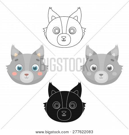 Wolf Muzzle Icon In Cartoon Style Isolated On White Background. Animal Muzzle Symbol Stock Vector Il