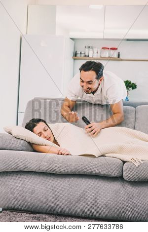 A Man Wants To Wake His Wife