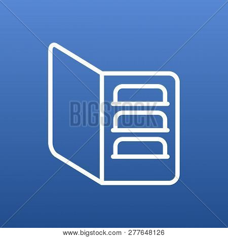 Isolated Pouch Icon Line Symbol On Clean Background.  Cardholder Wallet Element In Trendy Style.