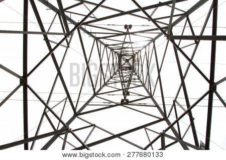 Photos From The Bottom Corner Of The High Voltage Post Or High Voltage Tower