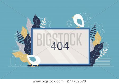 Web Page Error. Concept Illustration. Vector. Flat