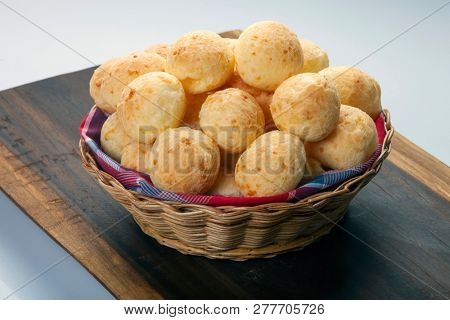 Brazilian snack cheese bread, pao de queijo