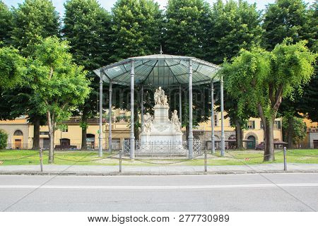 Florence, Italy - May 25, 2018: Monument To Nicola Demidoff (nikolai Nikitich Demidov) Located To Pi